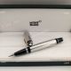 Mont Blanc Boheme Silver stripped Gold Clip Rollerball Pen AAA+ (2)_th.jpg